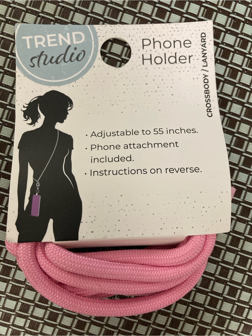 Trend Studio Pink Phone Holder Lanyard